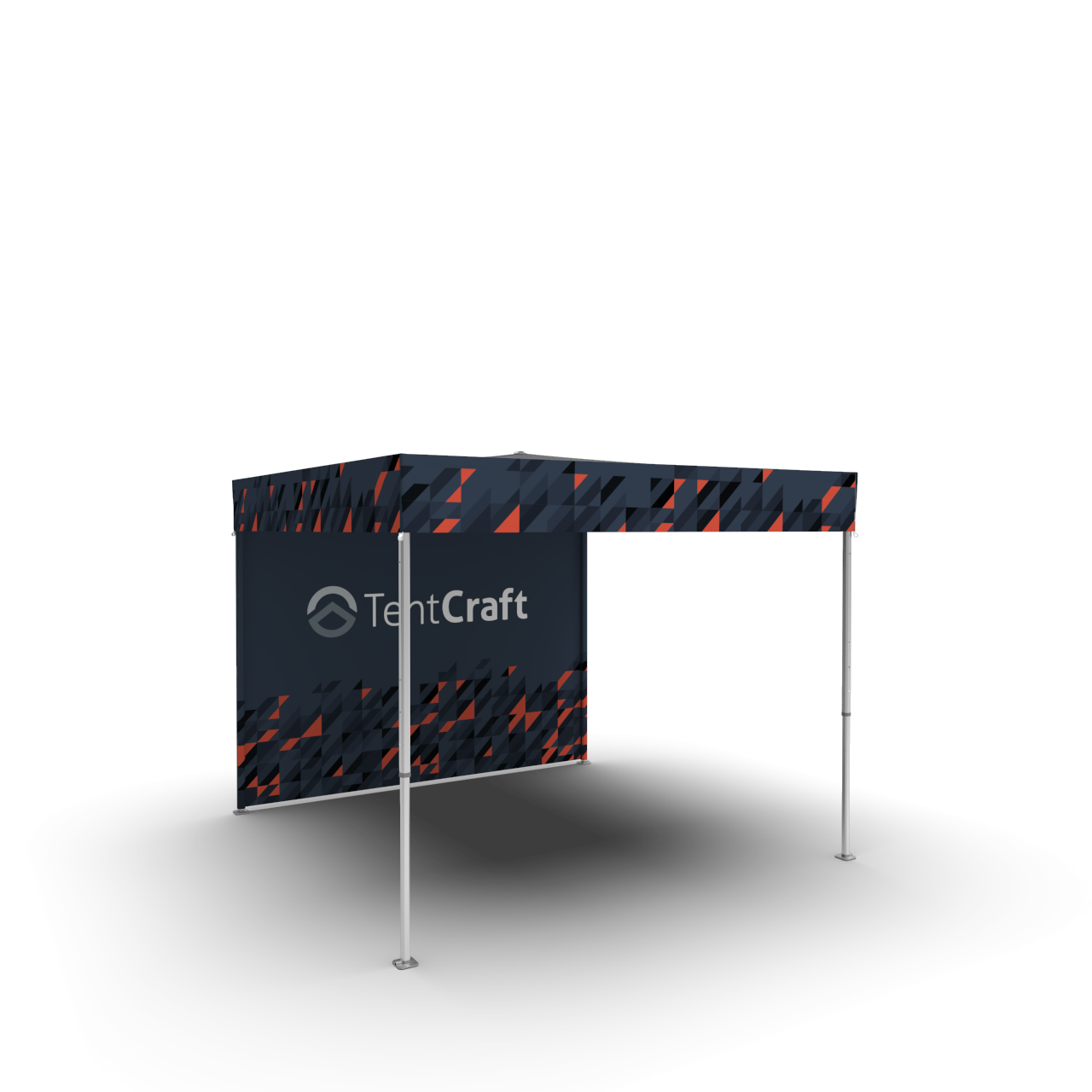 Monarchtent Flat Roof with Full Back Wall